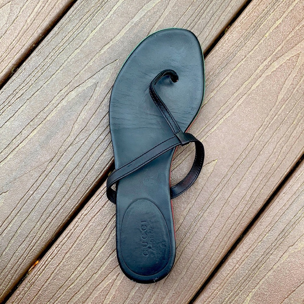 Black Gucci Sandals